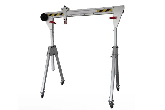 0.25t 0.5t 1t 2t 3t 5t Portable Aluminum Gantry Crane with Adjustable Span and Height