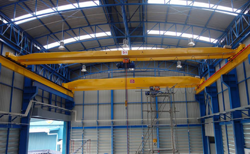 5 Ton 23.5 Meter Span Overhead Crane for Sale in Indonesia