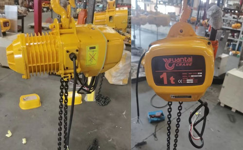 1 Ton 7M Electric Chain Hoist for Sale to Saudi Arabia