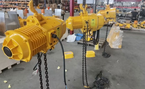 1 Ton 7M Electric Chain Hoist for Sale to Saudi Arabia