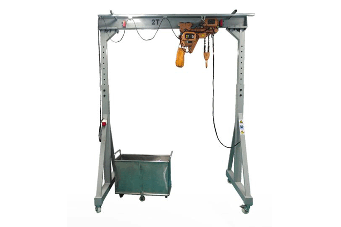 Different Types of Small Portable Gantry Crane with Electric Hoist Specifications